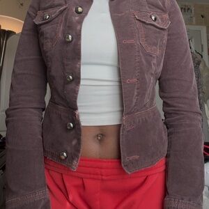 Women's Mauve Corduroy Jacket